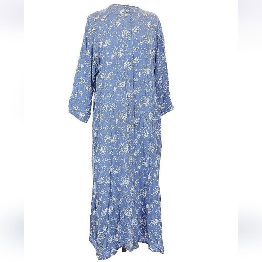 Uniqlo XL Blue floral Shift Dress